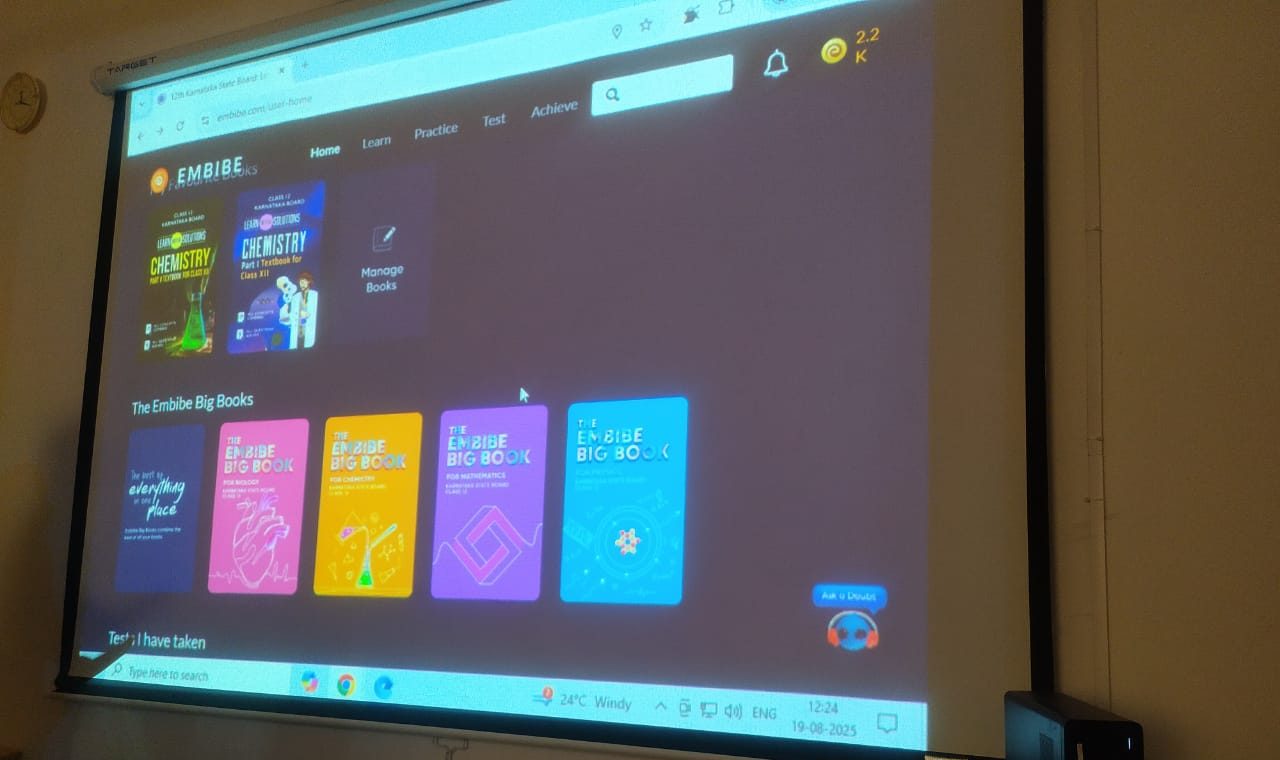 Embibe orientation on digital library